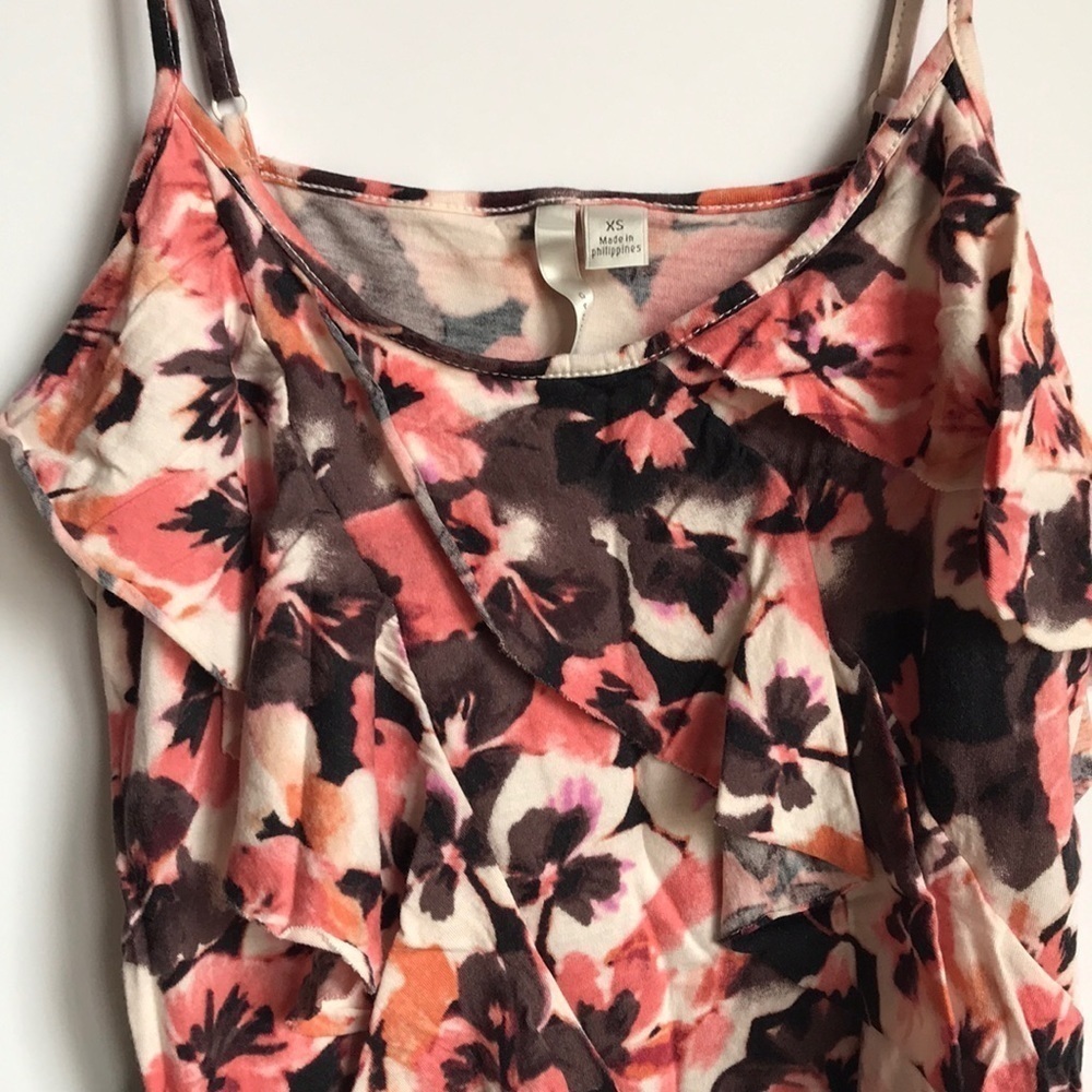 LC Lauren Conrad Floral Tank Top Size XS - Picture 6 of 8